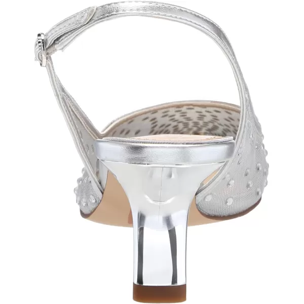 imageSam Edelman Womens Bianka Slingback PumpSoft Silver Mesh