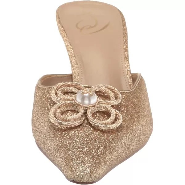 imageSam Edelman Womens Brit Kitten Heel MuleAmber Gold