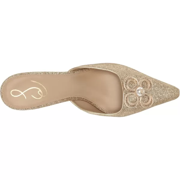 imageSam Edelman Womens Brit Kitten Heel MuleAmber Gold