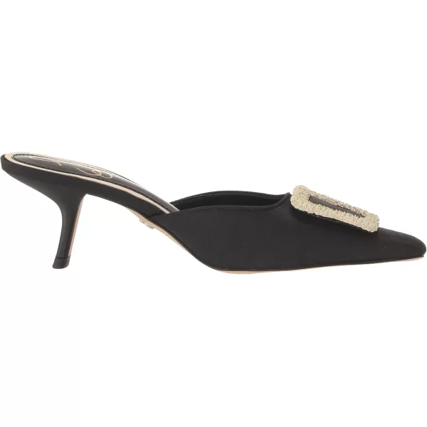 imageSam Edelman Womens Brit Kitten Heel MuleBlack Shantung