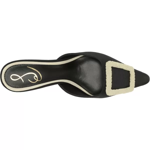 imageSam Edelman Womens Brit Kitten Heel MuleBlack Shantung