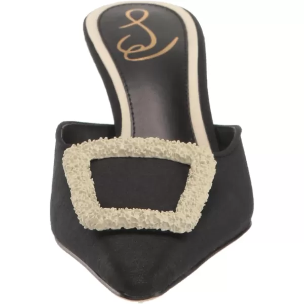 imageSam Edelman Womens Brit Kitten Heel MuleBlack Shantung
