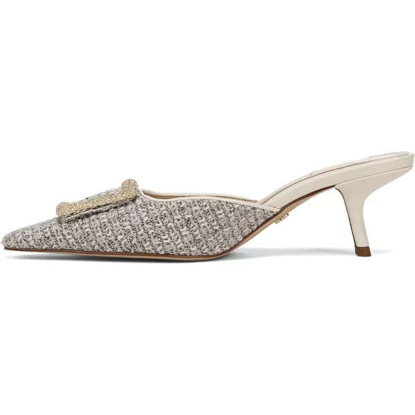 imageSam Edelman Womens Brit Kitten Heel MuleIvory Multi Boucle