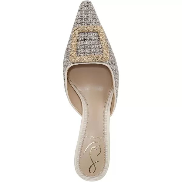 imageSam Edelman Womens Brit Kitten Heel MuleIvory Multi Boucle