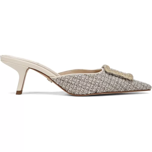 imageSam Edelman Womens Brit Kitten Heel MuleIvory Multi Boucle
