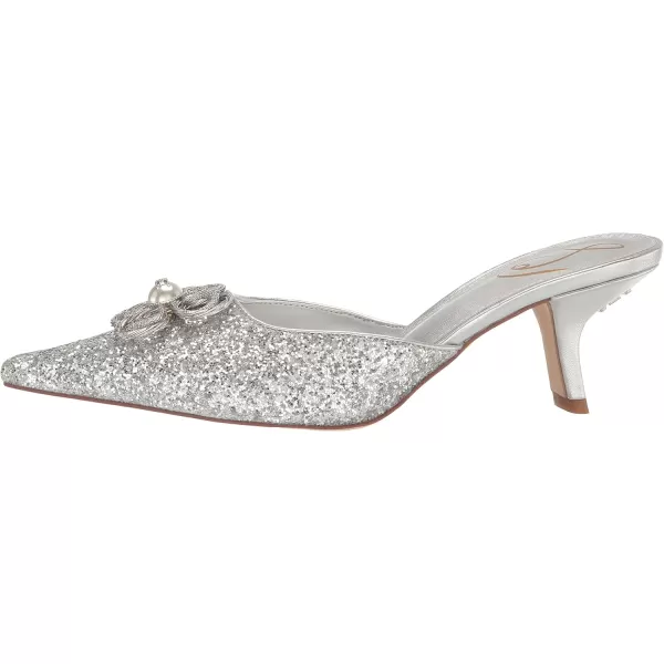 imageSam Edelman Womens Brit Kitten Heel MuleSoft Silver