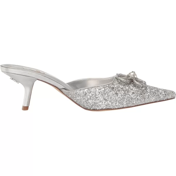imageSam Edelman Womens Brit Kitten Heel MuleSoft Silver