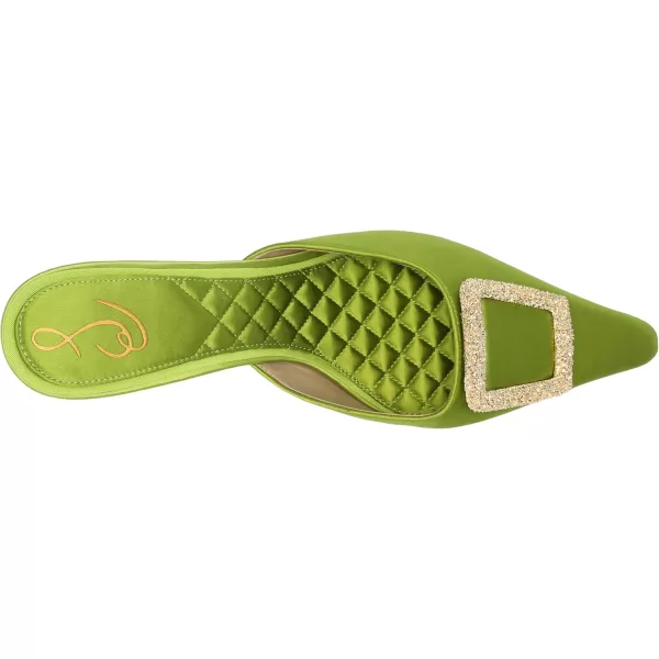 imageSam Edelman Womens Brit Kitten Heel MuleSycamore Green