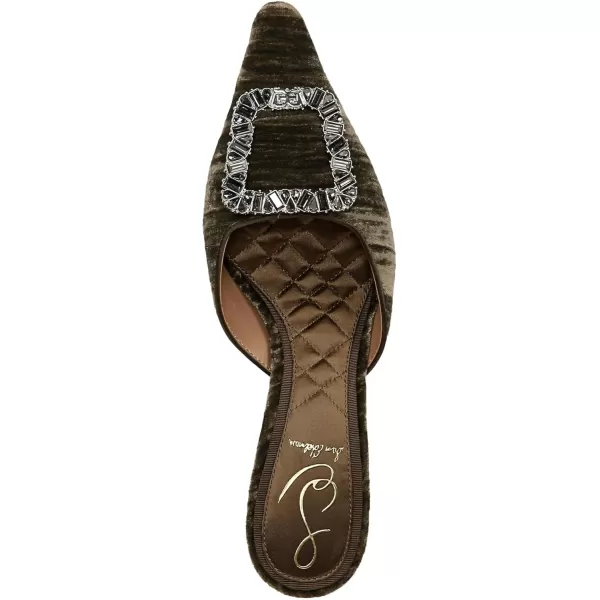 imageSam Edelman Womens Brit Kitten Heel MuleWinter Moss Crystal