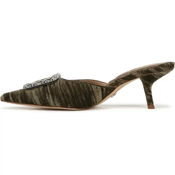 imageSam Edelman Womens Brit Kitten Heel MuleWinter Moss Crystal
