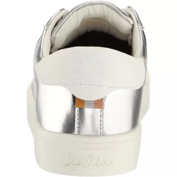 imageSam Edelman Womens Ethyl Lace Up SneakerSoft Silver Smooth