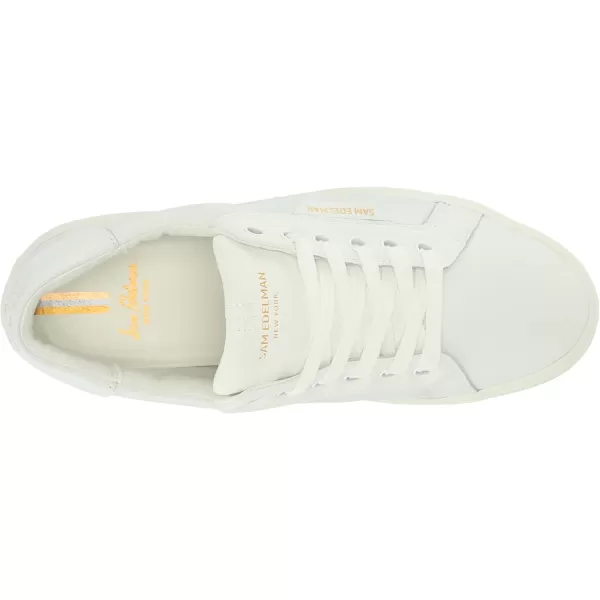 imageSam Edelman Womens Ethyl Lace Up SneakerWhite Leather