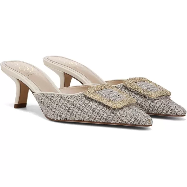 imageSam Edelman Womens Brit Kitten Heel MuleIvory Multi Boucle