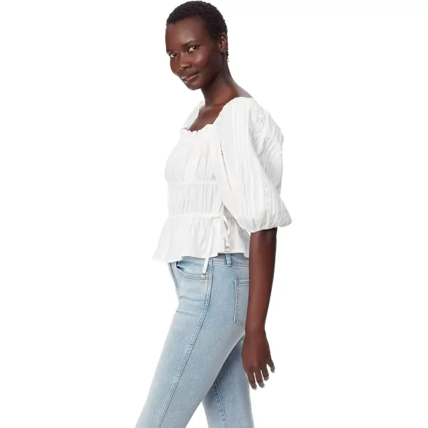 imageWomens Meadow Pleat Lace Trim BlouseBright White