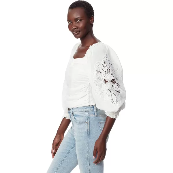 imageWomens Stevie Laced Long Sleeve BlouseGardenia