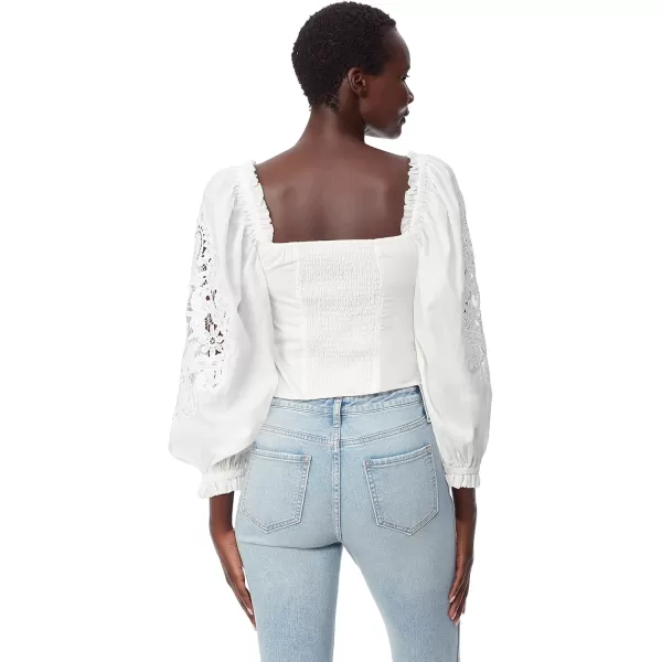imageWomens Stevie Laced Long Sleeve BlouseGardenia
