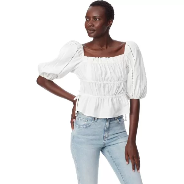 imageWomens Meadow Pleat Lace Trim BlouseBright White
