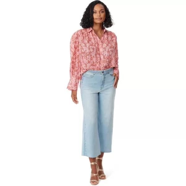 imageWomens Nora Button Down Long Sleeve ShirtCoastal Flora  Peach Dust