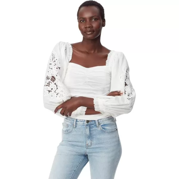 imageWomens Stevie Laced Long Sleeve BlouseGardenia