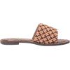 imageSam Edelman Womens Deacon Beaded Slide SandalLight Cuoio Brown Multi