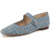 imageSam Edelman Womens Michaela Mary Jane Flat Montrose Blue Fray 8