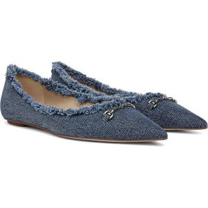 imageSam Edelman Womens Nori Ballet FlatBlue Stone Fray