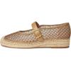 imageSam Edelman Womens Mackie Mary Jane FlatBrushed GoldCyprus Tan Net Mesh