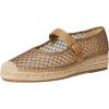 imageSam Edelman Womens Mackie Mary Jane FlatBrushed GoldCyprus Tan Net Mesh