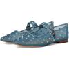 imageSam Edelman Womens Mihcaela Mary Jane FlatCoastal Blue Glitz Mesh
