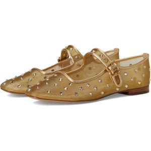 imageSam Edelman Womens Mihcaela Mary Jane FlatAmber Gold Glitz Mesh