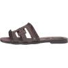 imageSam Edelman Womens Bay Flat SandalDark Chocolate