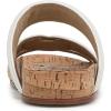 imageSam Edelman Womens Rowan Slide SandalDark NaturalBright White