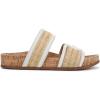 imageSam Edelman Womens Rowan Slide SandalDark NaturalBright White