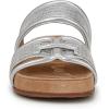 imageSam Edelman Womens Rowan Slide SandalSoft Silver