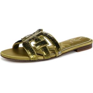 imageSam Edelman Womens Bay Flat SandalGreentini Sequin