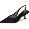 imageSam Edelman Womens Bianka Sling PumpBlack Suede Net Mesh