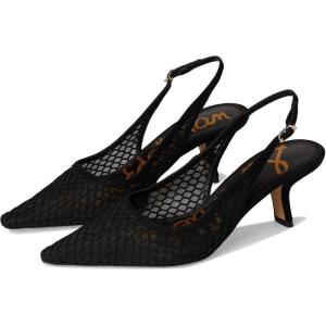 imageSam Edelman Womens Bianka Sling PumpBlack Suede Net Mesh