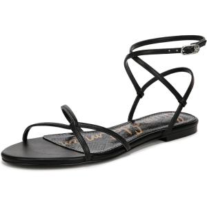 imageSam Edelman Womens Ellina Flat SandalBlack Leather