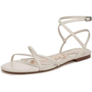 imageSam Edelman Womens Ellina Flat SandalBright White Leather