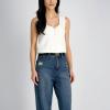 imageSam Edelman Womens Doublee Plaque Logo Buckle Skinny Fashion Trouser BeltBlack