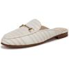 imageSam Edelman Womens Linnie Loafer WhiteNatural Striped Linen 8