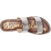 imageSam Edelman Womens Gala Flat SandalSoft Silver