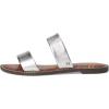 imageSam Edelman Womens Gala Flat SandalSoft Silver