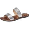imageSam Edelman Womens Gala Flat SandalSoft Silver