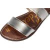 imageSam Edelman Womens Gala Flat SandalSoft Silver