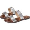 imageSam Edelman Womens Gala Flat SandalSoft Silver