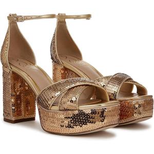 imageSam Edelman Womens Jullian PlatformAmber Gold Sequin