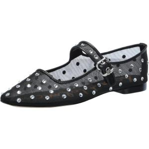 imageSam Edelman Womens Michaela Stud Mary Jane FlatBlack Glitz Mesh