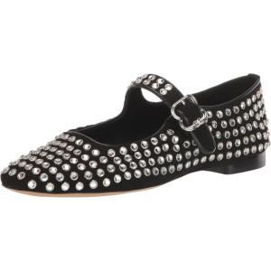 imageSam Edelman Womens Michaela Stud Mary Jane FlatBlack Suede Gem