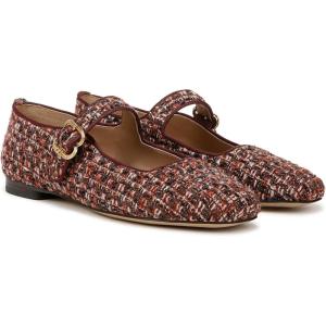 imageSam Edelman Womens Michaela Stud Mary Jane FlatCoffee Multi Boucle